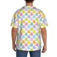thumbnail image 3 of Naloa Colorful Rubber Duck Men's Loose Fit Cuban Collar Short-Sleeve Shirt, Hawaiian Shirts, Mens Shirts Casual for Everyday Wear Outings-Large, 3 of 5