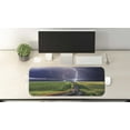 thumbnail image 2 of Nature Computer Mouse Pad, Summer Storm About to Appear with on the Field Solar Beams Energy Theme, Rectangle Non-Slip Rubber Mousepad Large, 31" x 12" Gaming Size, Green Blue, by Ambesonne, 2 of 2