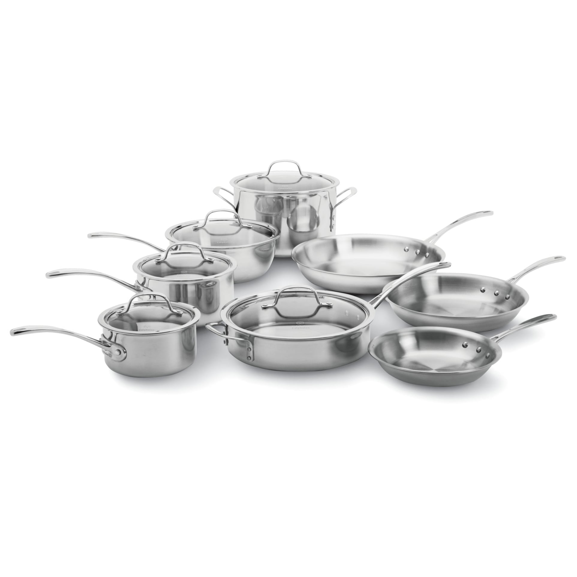 calphalon triply stainless steel 13pc. cookware set