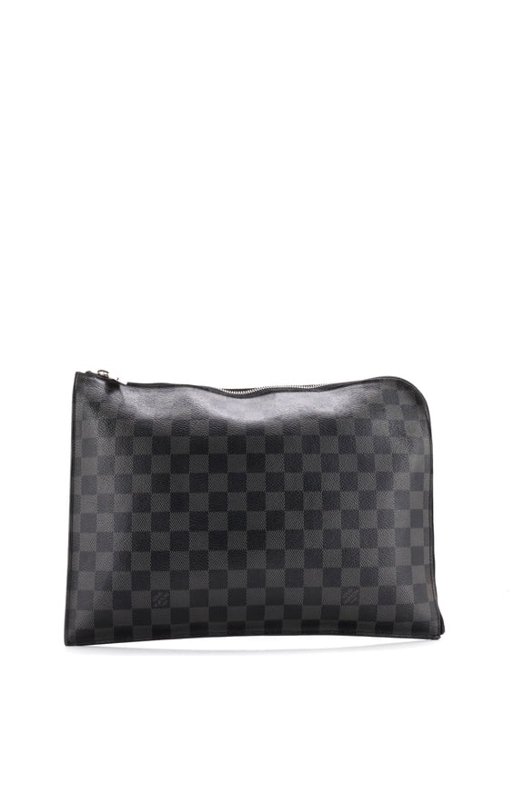 Pre-Owned Zip Around Pochette Jour Damier Graphite GM By Rebag