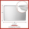 thumbnail image 2 of Last Confection 18" x 26" Aluminum Baking Sheet Pans - Set of 8, Commercial Grade Full-Size Rimmed Cookie Sheet Trays, 2 of 7