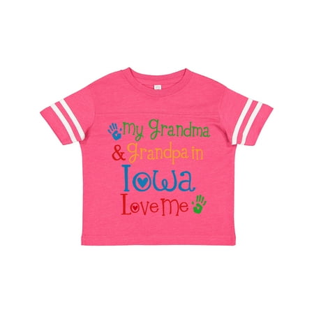 

Inktastic Iowa Grandma Grandpa Loves Me Gift Toddler Boy or Toddler Girl T-Shirt
