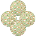 thumbnail image 2 of Coolnut Fox Round Placemats Waterproof Non-Slip Washable Place Mats Polyester Table Mats Set of 6 Heat Resistant for Home Kitchen Holiday Party Home Decor Gifts, 2 of 7