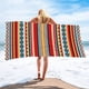 thumbnail image 1 of Puntoco Microfiber Beach towel Super Lightweight Colorful Bath towel Sandproof Beach Blanket Multi-Purpose towel for Travel Swimming Pool 27X59 Inch, 1 of 8