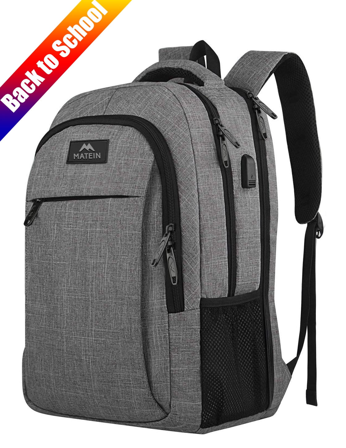 Large College Backpack,Durable Computer Backpack with USB Charging Port