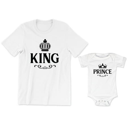

King Men s T-Shirt Royal Graphic Crown Prince Baby Bodysuit Kids Toddler Shirt