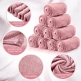 thumbnail image 2 of 12 Pcs Flannel Fleece Throw Blanket Bulk 50 x 60 Inch Soft Fleece Blanket Warm Throw Blanket Coral Blankets for Couch Sofa Home Wedding Gifts Season (Light Pink), 2 of 12