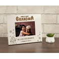 thumbnail image 5 of Darling Souvenir MADE WITH LOVEPersonalized WoodEngraved Grandma Picture Frame, Table Top WhitePhotoFrame (World's Best Grandma We Love Our Grandma) Customizable Quote - 4x6 Inches Horizontal, 5 of 8