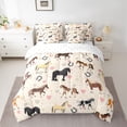thumbnail image 2 of Castle Fairy Farmhouse Animal Horse Bedding Comforter Set 7-Piece for Teens,Cartoon Love Heart King Bedding Sets,Western Vintage Aesthetic Ultra Soft Bed Sheets,Microfiber Bedroom Decor,Reversible, 2 of 8