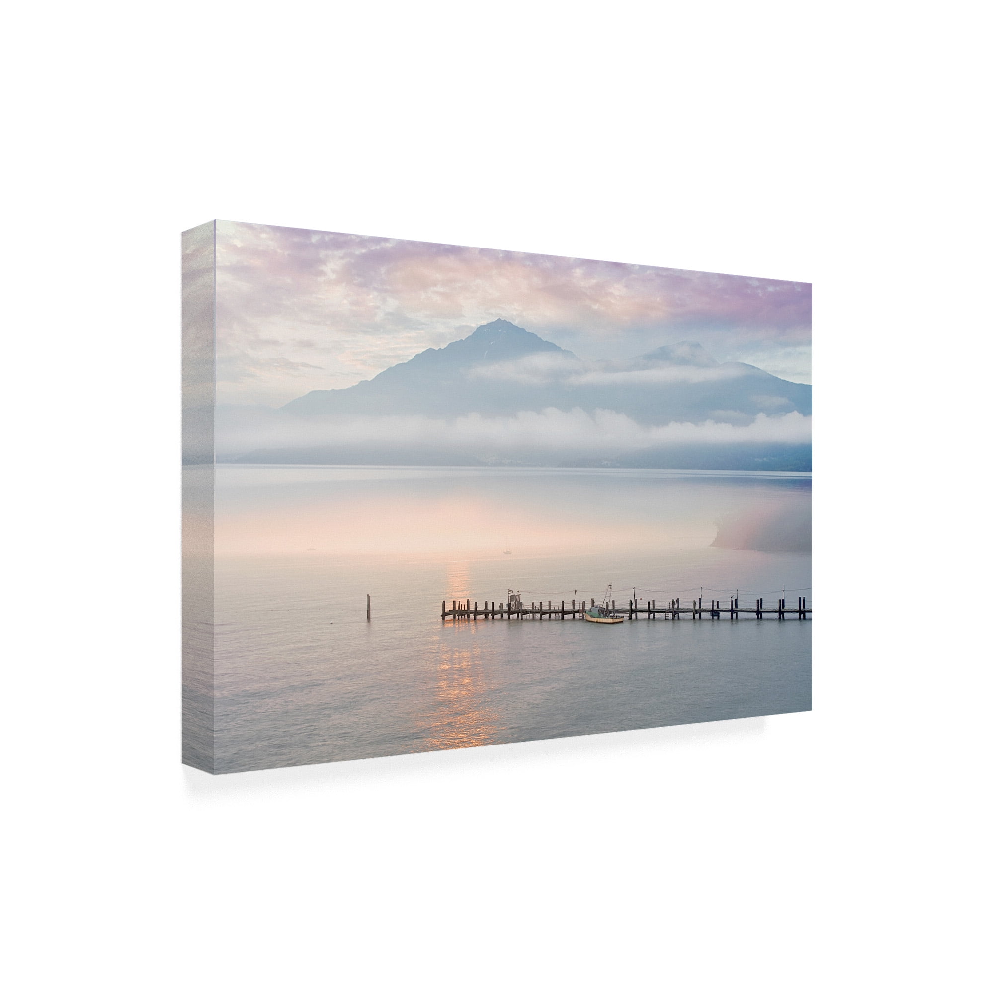 Trademark Fine Art 'Harbor Sunrise #1' Canvas Art by Alan Blaustei