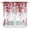 Red, variant on Swag Valance Curtains for Windows, Orange Eucalyptus Leaves Light Filtering Kitchen Curtains with Rod Pocket, Spring Summer Botanical Window Treatment Valances for Living Room, 36x45 - 2 PCS
