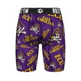 thumbnail image 3 of Men's Rock Em Socks Purple ECU Pirates All Over Logo Boxer Briefs, 3 of 3