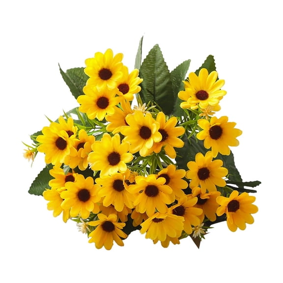 Artificial Daisy Flowers, Realistic Silk Daisies Flower Bouquet for Vase Filler, Outdoor Indoor Home Party Wedding Decoration
