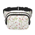 thumbnail image 1 of Balery Roses Flowers Mochila Cinturón para Mujeres y Hombres, Bolsa de Cintura Impermeable de Doble Capa con Correa, 1 of 9