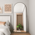 thumbnail image 2 of CONGUILIAO Arched Mirror Full Length Arch Mirror 65"x24" Floor Mirror Black Mirror Body Mirror, 2 of 9