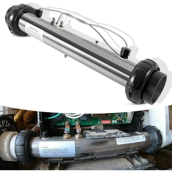 Heater Assembly Replacement for Balboa 25-175-1010 M7 VS 5.5KW, 220V Spa Heater Assembly Hot Tub Heater Element with Dual Sensors Alternative to # 26-58083-7S-KS, 26-0807-7S-KS etc