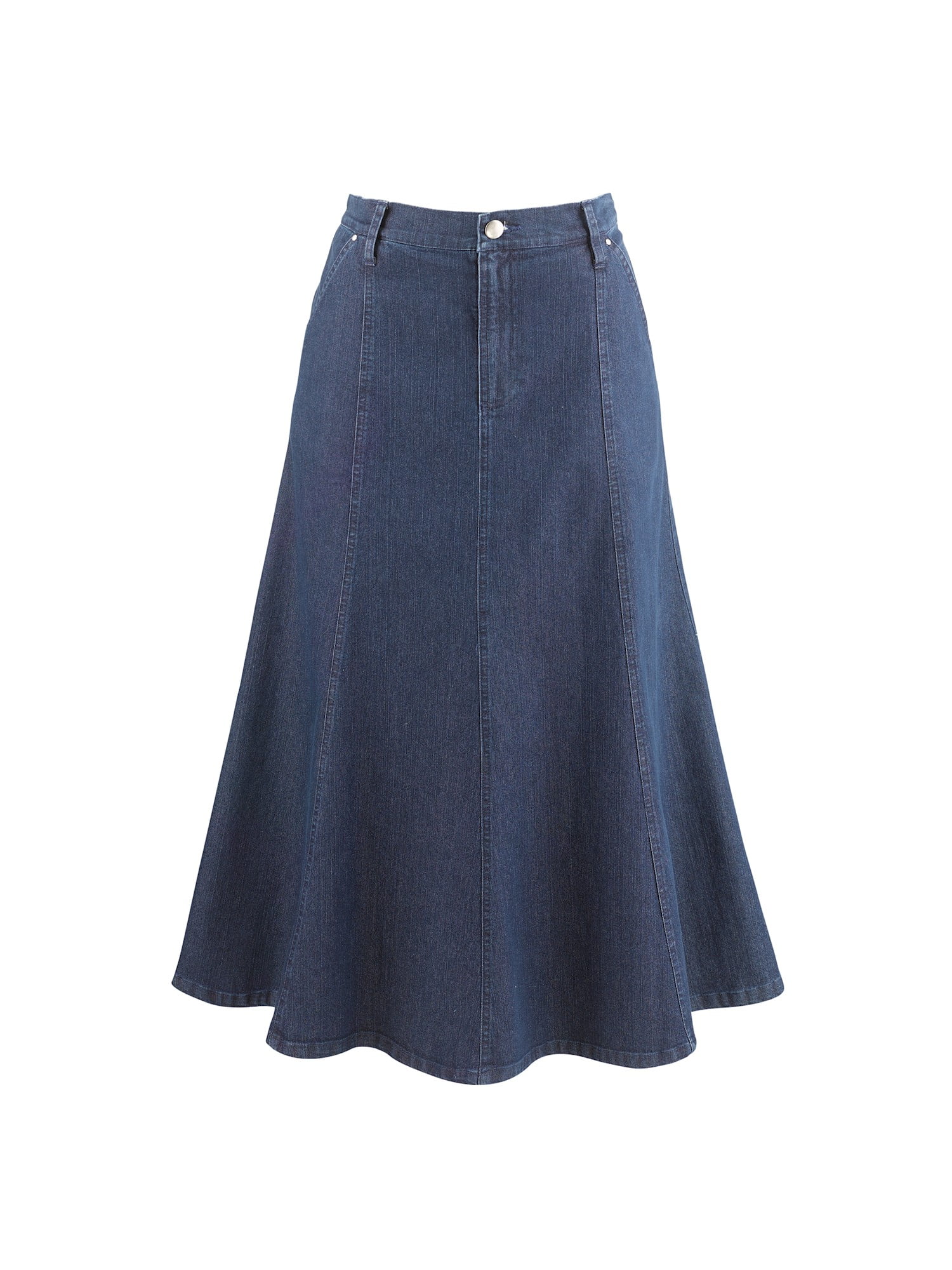 walmart long denim skirts