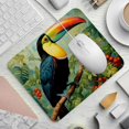thumbnail image 2 of Toucan Desk Pad Mouse Mat Gaming Mouse Pad | Square 8.3x9.8 Inch Non-Slip Rubber Bottom Printed Suitable for Office and Gaming, 2 of 6