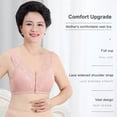 thumbnail image 5 of Popvcly Women's Easy On Front Close Wirefree Bra Comfort Plus Size Full Coverage Bra Sexy Lace Bralette Bra, 5 of 7