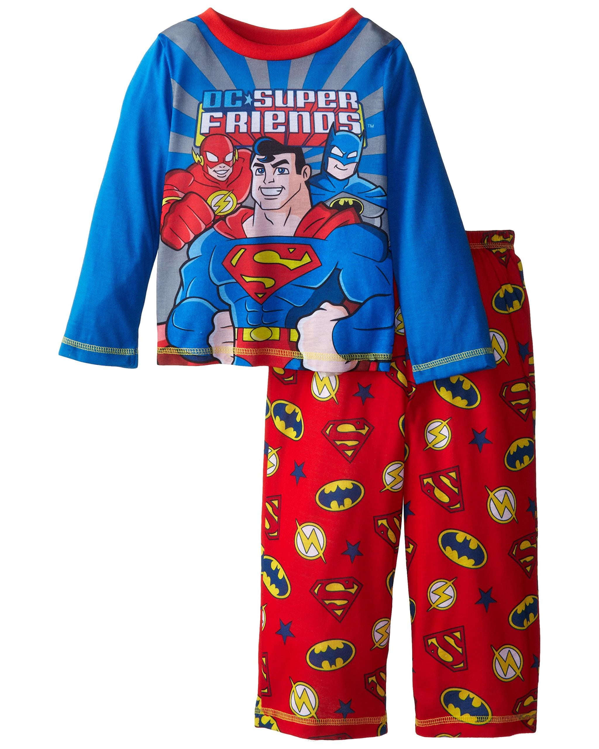 DC Comics Boys Little Superman Costume Pajama Set