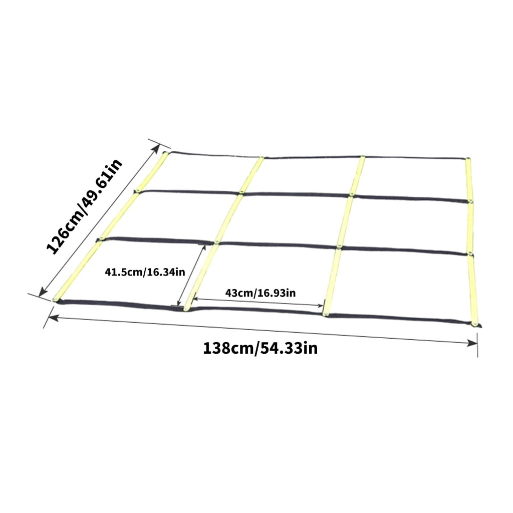 Reinforced Nylon Sports Agility Ladder With AntiSlip Rungs For Football Basketball Boxing Workouts Training Tool