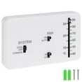 thumbnail image 1 of RV Thermostat Plastic RV Analog Thermostat Replacement Heat and Cool Camper Thermostat Kit with 2 Screws and 2 Rubber Particles for Heat Cool Camper RV, 1 of 11