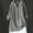 Grey, variant on SHIXIAOO Loose Button Down Blouse Tops Stand Solid Sleeve Collar Long Casual Women Shirt Women's Blouse Light Weight Tee Light T Shirt