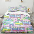 thumbnail image 3 of Cartoon Anime Sanrio Bedding Set Hello Kitty Quilt Duvet Cover Pillowcase Kawaii Girls Kids Bedroom Twin Full Queen King Bed Set, 3 of 9