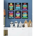 thumbnail image 5 of Drsoum Gamer Room Decor for Boys Gaming Wall Art Neon Gaming Room Decor Gamer Decor Teenage Boy Room 8x10in6pcs Natural Framed, 5 of 6