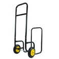 thumbnail image 5 of Firewood Log Cart Carrier - Outdoor or Indoor Black Steel Wood Rack Storage Mover - Rolling Wheeled Metal Dolly Hauler - Wood Moving Equipment, 5 of 15