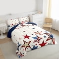 thumbnail image 3 of Homewish American Flag Stars Full Size Comforter Sets for Teen, Vintage Style Bedding Comforter Set, Dreamy Cartoon Theme Reversible Bedding Sets, Breathable Home Decor, 3-Piece, 3 of 8