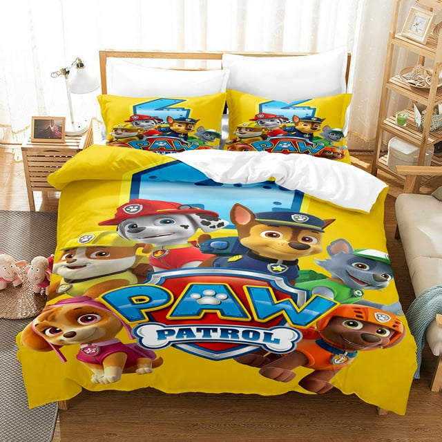siniker Bedding Set Kids Quilt Cover 3D Cartoon Playing Bed Cover Set with Pillowcase and Zipper Closure