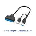 thumbnail image 5 of Travel External HDD Adapter Cable Wire Supporting Double USB3.0 Port 12V Power, 5 of 9