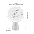 thumbnail image 5 of Impressions Vanity Luna LED Makeup Mirror and Light Lamp, 5X Magnifying Mirror (Champagne Gold), 5 of 8