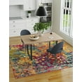 thumbnail image 4 of Unique Loom Jardin Collection Area Rug - Ivy (6' 1" Square Multi/Cream), 4 of 7