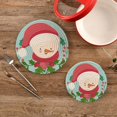 thumbnail image 2 of FREEAMG Christmas Cute Snowman Heat Resistant Trivets Potholders 2PCS,Round Cotton Weave Handmade Pot Holder, Non-Slip Hot Mats Kitchen Dining Plate Mat, 2 of 7