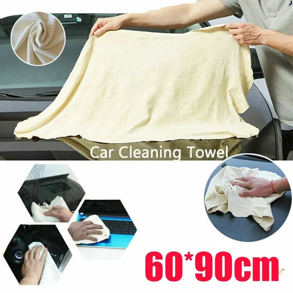 Car Cleaning Cloth Chamois Leather Washing Absorbent Drying Shammy Towel 60*90Cm
