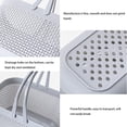 thumbnail image 4 of Rawiri Cesta portátil para ducha, cesta de almacenamiento de plástico con asas, organizador para cocina, baño, dormitorio universitario, gris, 4 of 6