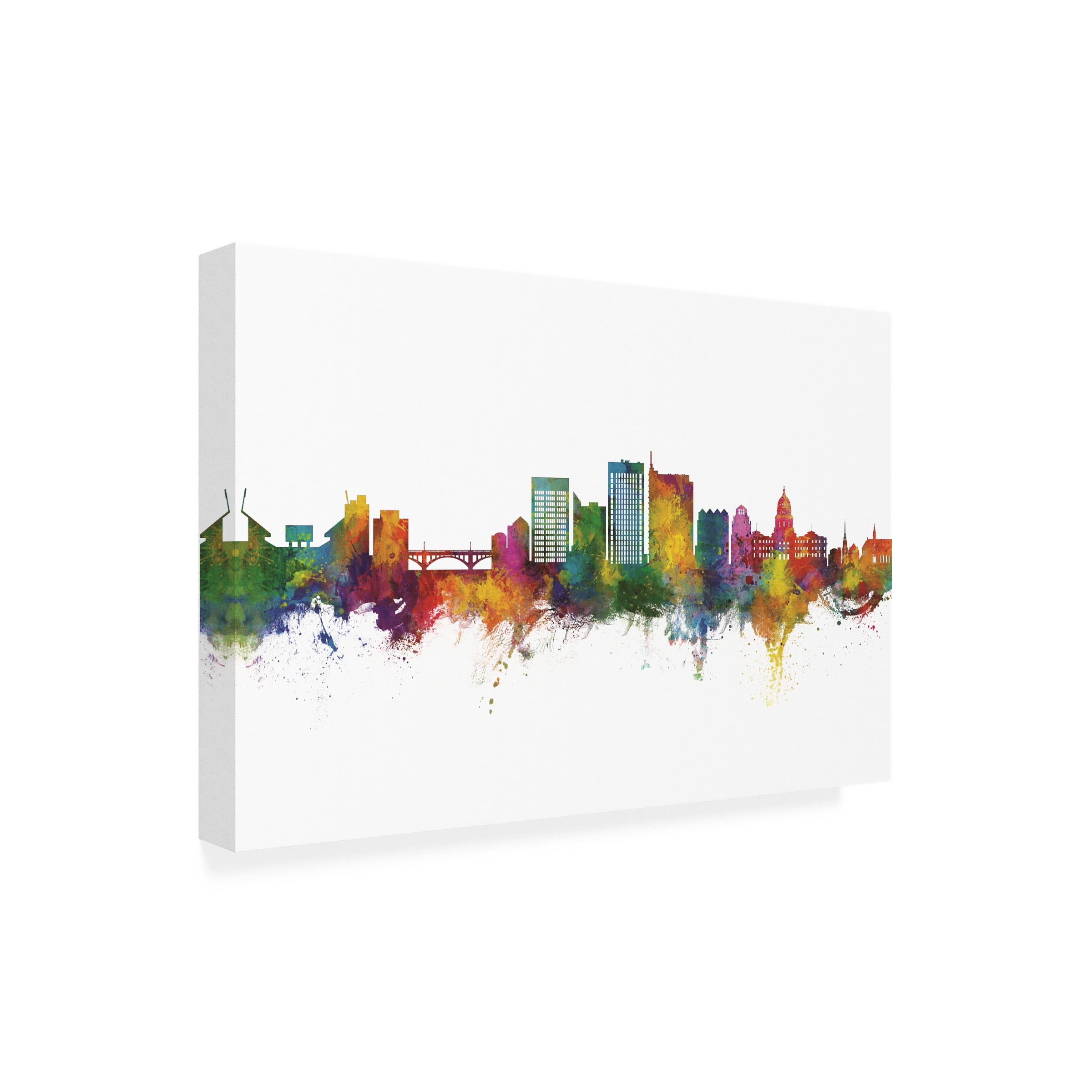 Michael Tompsett 'Boise Idaho Skyline' Canvas Art