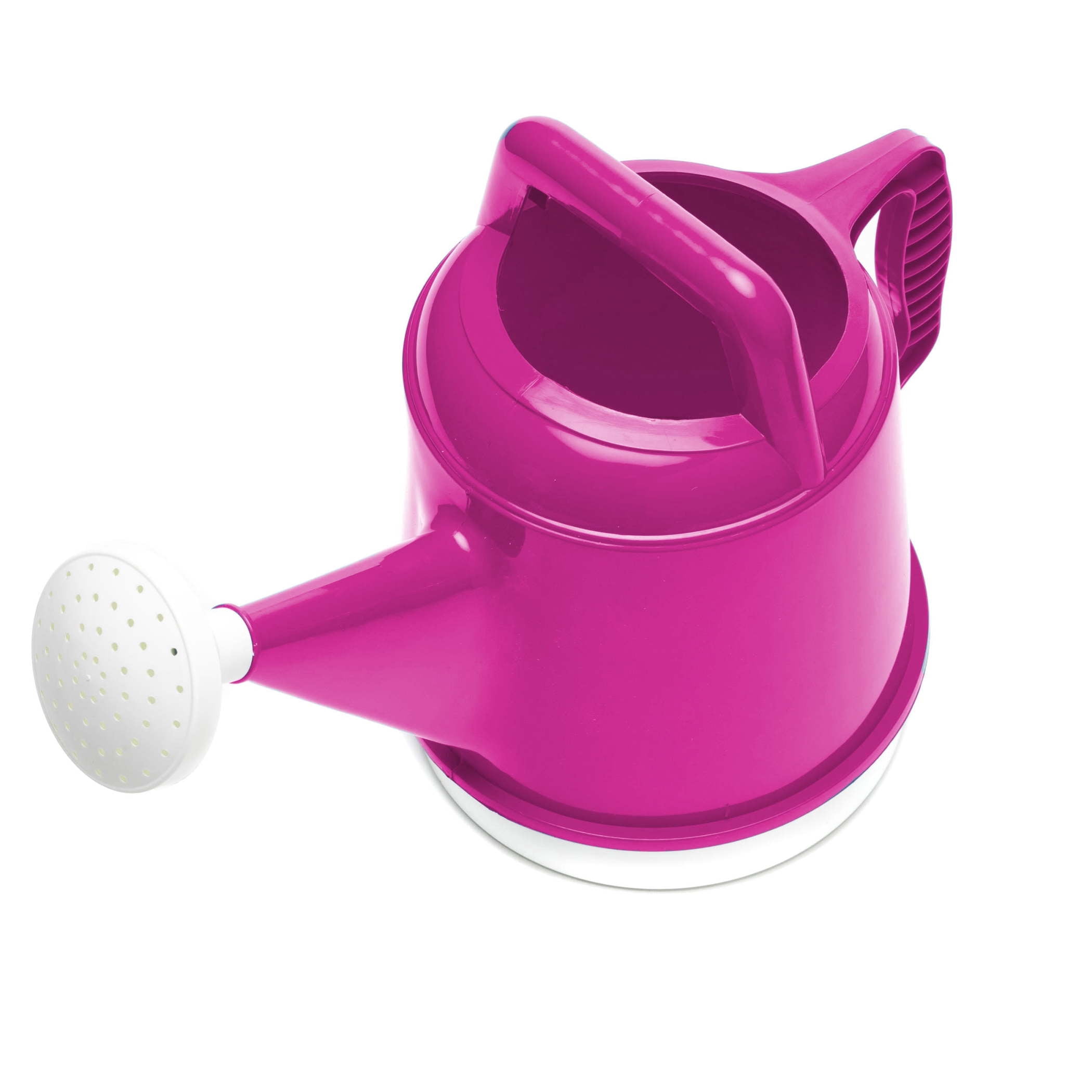 Bloem Deluxe 2 Gallon Plastic Watering Can - Indoor/Outdoor with 256 Fl Oz Capacity, Removable Nozzle, Shatterproof, Fuchsia
