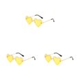 thumbnail image 2 of Sonducket Mujeres corazón Sunglass senderismo disfraz Cosplay gafas de sol fiesta banquete Retro gafas regalo oro amarillo Type1 NO1, 2 of 6