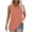 Orange, variant on Timegard Womens Tank Tops Ruched Round Neck Comfy Blouse Sleeveless Solid Color Loose Tee Shirts Tops