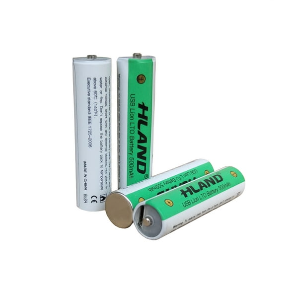 FixtureDisplays® 4PK USB Rechargeable AAA Battery 500mAh Lithium Battery USB Battery Rechargeable 15013