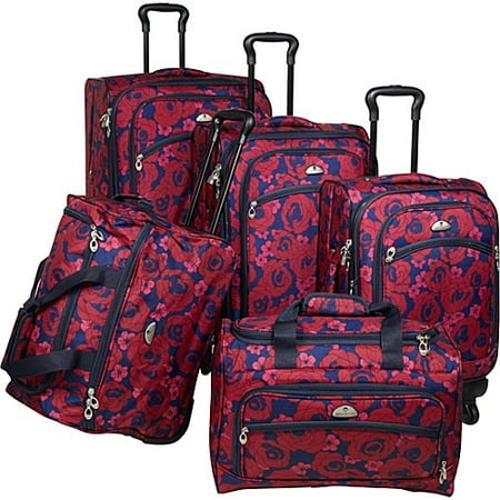 American Flyer Red Rose 5 Piece Spinner Set
