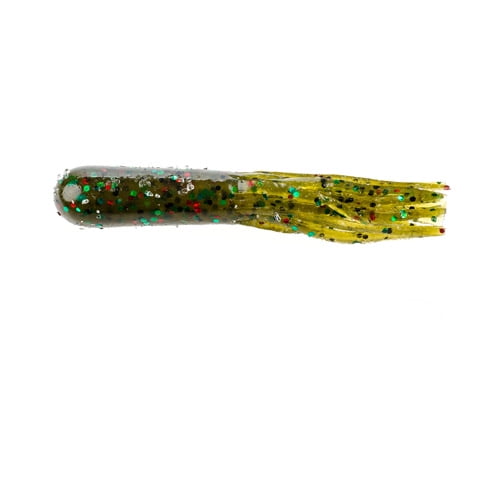 Strike King BT2.75-63 Bitsy Tube Pumpkin//Red//Green Flake