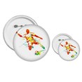 thumbnail image 1 of Football Players Kick  Football Soccer Pins  Badge Button Design Kit Craft Sets, 1 of 3