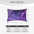 thumbnail image 4 of Sikiie Purple Bubble Abstract Art Print Plush Pillow Cover, Wrinkle-proof and Stain-resistant Pillow Protector without Pillow Core, Home Decoration-16"x24", 4 of 6