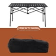 thumbnail image 3 of Andeworld Floding Camping Table Portable Beach Table for Outdoor Cooking, Hiking, Backpacking(rectangle), 3 of 8