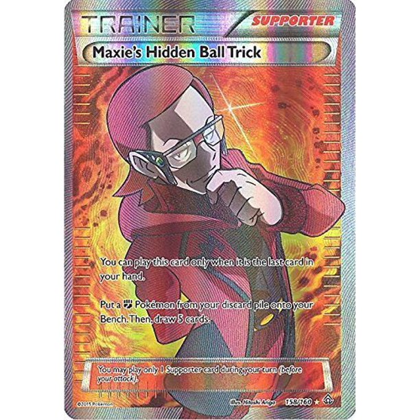 Pokemon Maxie S Hidden Ball Trick 158 160 Xy Primal Clash Holo A Single Individual Card From The Pokemon Trading And Collectible Card Game Tcg Ccg By Pokemon Walmart Com
