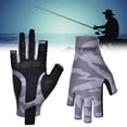 thumbnail image 3 of Guantes , guantes de medio para pesca en , guantes de fotografía, antideslizantes Gris M shamjiam Guantes de pesca, 3 of 7